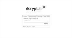 Desktop Screenshot of dcrypt.it